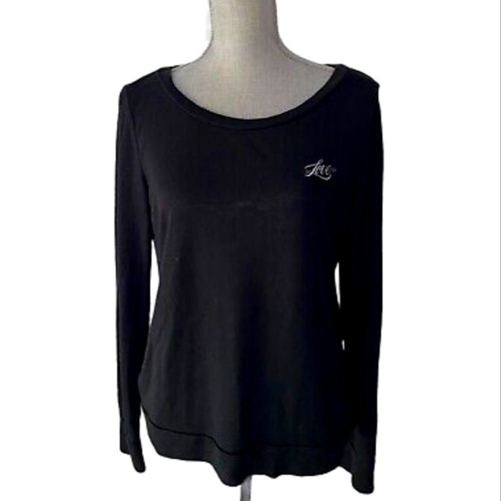 Victoria's Secret‎ Love Black Crew Neck Sweater